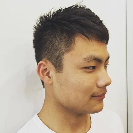 Asian Hairstyles Men Using Informal Spiky - Harptimes.com