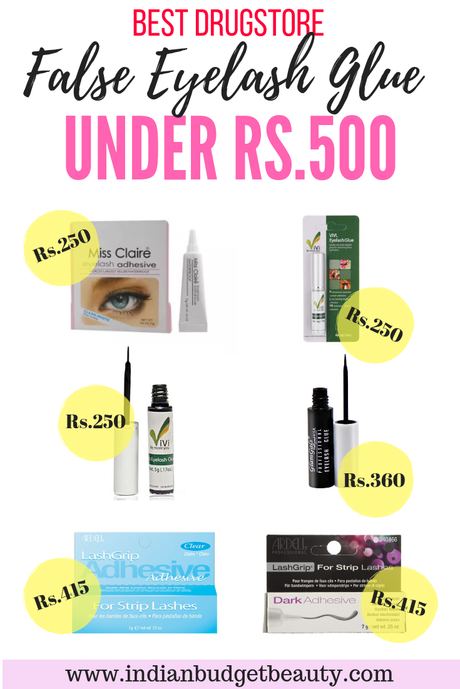 Best Drugstore False Eyelash Glue Under Rs.500 Best Drugstore False Eyelash Glue