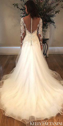 kelly faetanini 2019 wedding long lace sleev a-line dresses vivianne