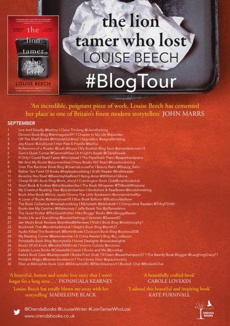 Blog Tour – The Lion Tamer Who Lost by Louise Beech