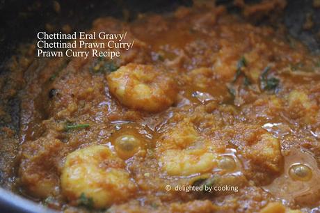 Chettinad Eral Gravy / Prawn Curry Recipe