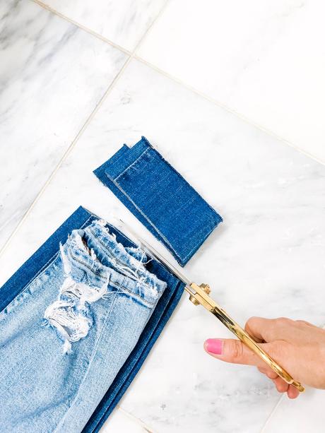 My Five Favorite Sustainable Denim + EASY DIY Raw Edge Hem Jeans Tutorial