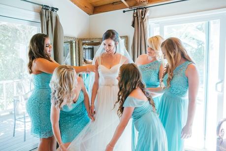 Rustic and Robin’s Egg Blue California Barn Wedding