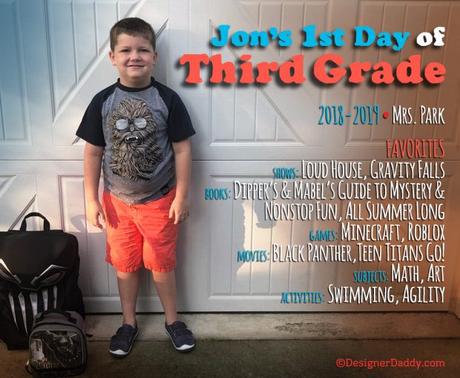 First Day of School: Third Grade