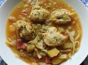 Cabbage Soup with Cheese Dumplings