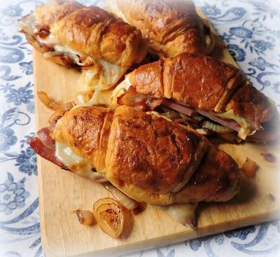 Spicy Ham & Cheese Croissants