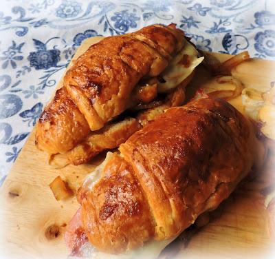 Spicy Ham & Cheese Croissants