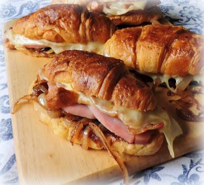 Spicy Ham & Cheese Croissants