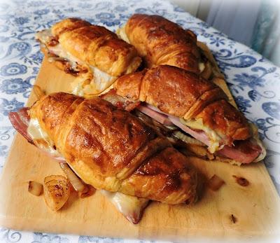 Spicy Ham & Cheese Croissants