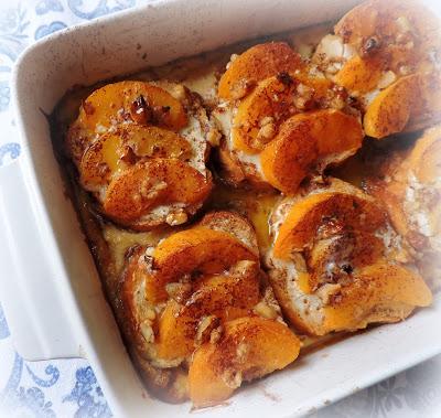 Baked Peach French Toast