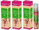 Vaadi Herbals Nail and Cuticle Oil with Jojoba Oil, 10mlx3