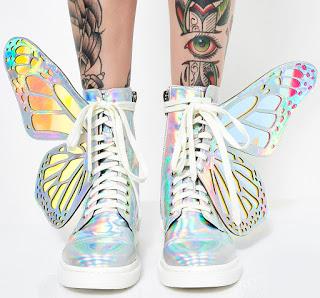 Shoe of the Day | Club Exx Holographic Metamorphic Boots