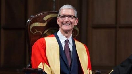 Tim Cook at the University of Glasgow