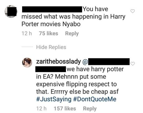 There’s a Harry Potter in East Africa! Zari Hassan trolls Hamisa Mobetto after she was accused of witchcraft