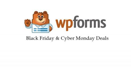 WPForms Black Friday & Cyber Monday Deals 2018- 35% off Coupon Code