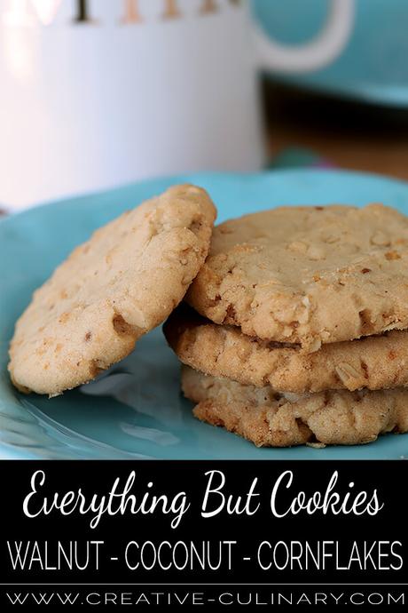 Everything But Cookies with Coconut, Walnuts and Cornflakes Everything But Cookies with Coconut, Walnuts and Cornflakes