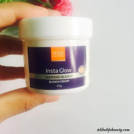 VLCC Insta Glow Diamond Bleach review| 3 easy steps to bleach vlcc diamond bleach review, KHADIJA BEAUTY