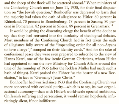 Charles Marsh, Strange Glory: A Life of Dietrich Bonhoeffer, on the Sordid History of German Church's Response to Hitler: We Forget at Our Peril