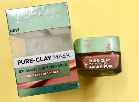 L’Oreal Pure Clay Mask Exfoliate and Refine Pores Review| Shrinks the pores L’Oreal Clay Mask Exfoliate and Refine Pores