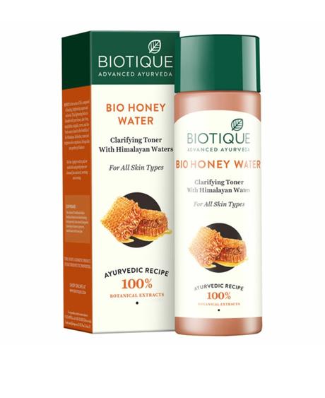 BIOTIQUE Bio honey water clarifying toner with Himalayan water