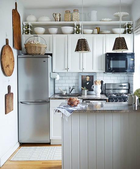 country kitchen decor ideas - 3. Attractive Small Kitchen Decor Ideas - Harptimes.com
