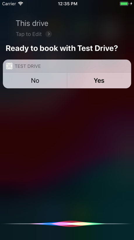 Book a test drive with Siri Shortcuts (a Siri Shortcuts intro)