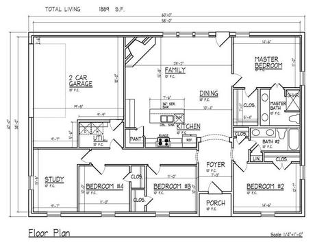 Barndominium Floor Plans - 8. Modern Barndominium Floor Plans