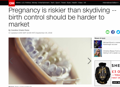 Pregnancy is riskier than skydiving — birth control should be harder to market