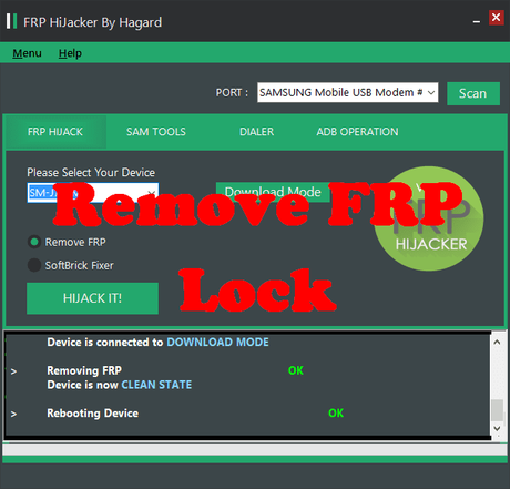 Download Samsung FRP Hijacker 2018 to Remove Samsung FRP Lock