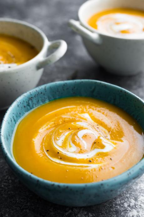 bowl of butternut squash soup