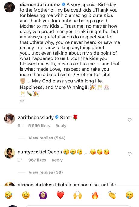 Zari responds to the moving message dedicated to her by Diamond Platnumz