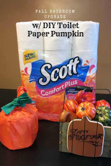 DIY Toilet paper pumpkin