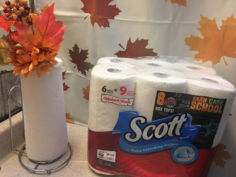 Fall Bathroom Upgrade with DIY Toilet Paper Pumpkins