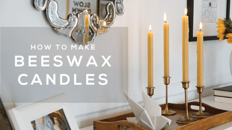 How to Make Beeswax Taper Candles Without the Mess! (Video)