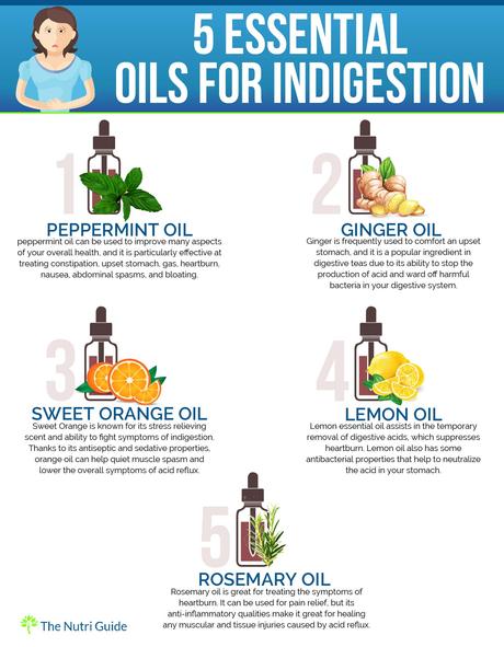 5 Essential Oils for Indigestion