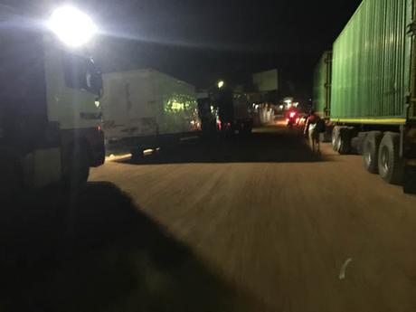 No Man's Land Uganda Rwanda border lorries