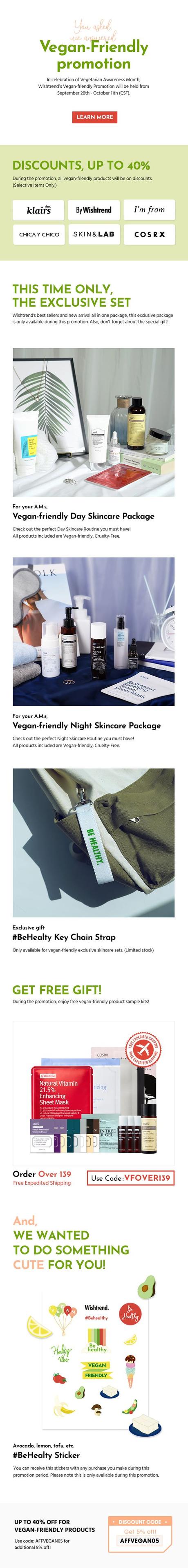 What is the Difference Between Vegan-Friendly & Cruelty-Free in Cosmetics? (Wishtrend Sale!) What is the Difference Between Vegan-Friendly & Cruelty-Free in Cosmetics? (Wishtrend Sale!)