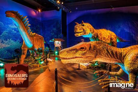 The exhibition features 13 advanced animatronic dinosaurs, educational activities, a touchable fossil, authentic casts and more...