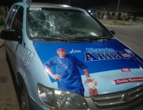 Hoodlums Set APC Campaign Vehicle Ablaze In Ondo