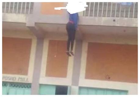 Kayole lady hangs herself fromÂ apartment balcony after posting suicide note on Facebook (Photos)