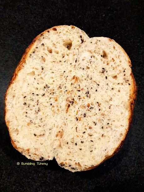 Sesame and flaxseed seeds Quinoa Sourdough Bread (Same day)