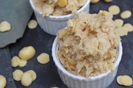 Edible White Chocolate Macadamia Cookie Dough (gluten free, vegan)