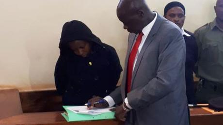 Jacque Maribe with her lawyer Katwa Kigen in court on Monday October 1st 