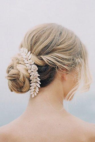 wedding hairstyles for long hair updo with accessorise