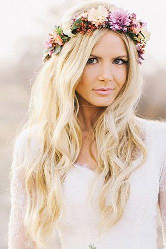 Weding Hairstyles For Long Hair - Obsessed with flower crowns