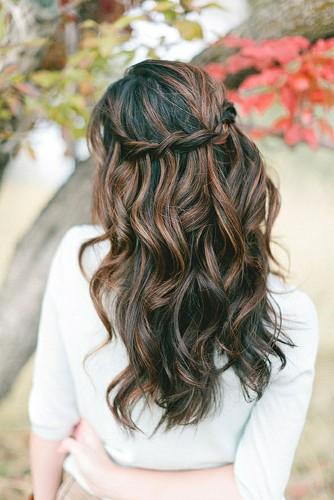 Wedding Hairstyles For Long Hair - Waterfall Braids