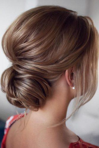 wedding hairstyles for long hair simple low bun