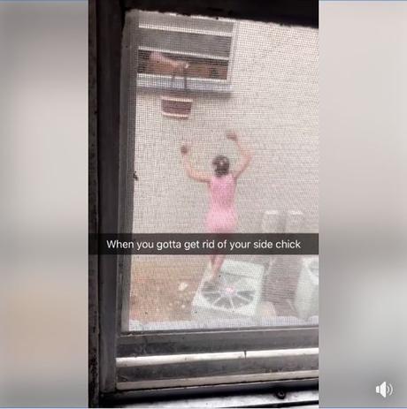 Moment Man Throws His Side Chick Out Of The Window After His Wife Arrived (See Photos & Video)