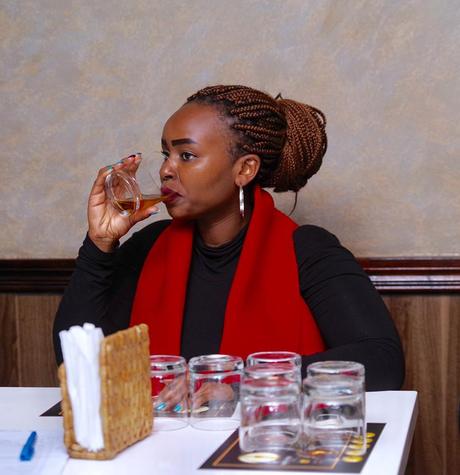 Chebet Korir at the Glenmorangie singlemalt whisky tasting