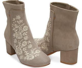 Shoe of the Day | TOMS Embroidered Heritage Canvas Evie Booties
